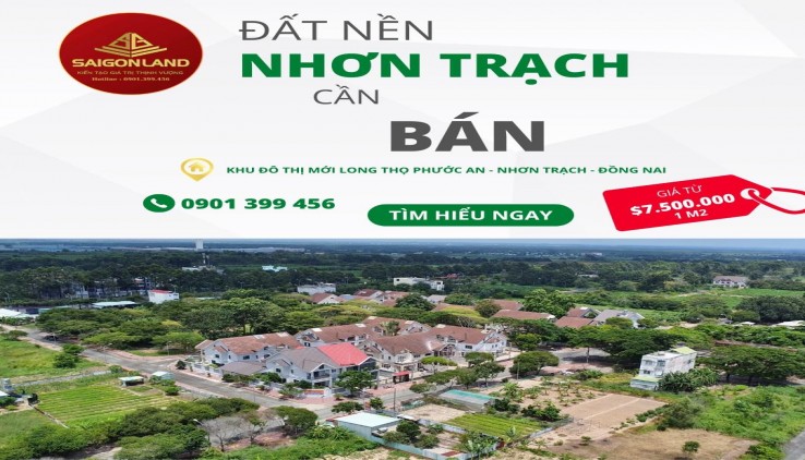 Công ty Saigonland Nhơn Trạch - Đất nền sổ sẵn Nhơn Trạch - Cửa ngõ Sân Bay Long Thành